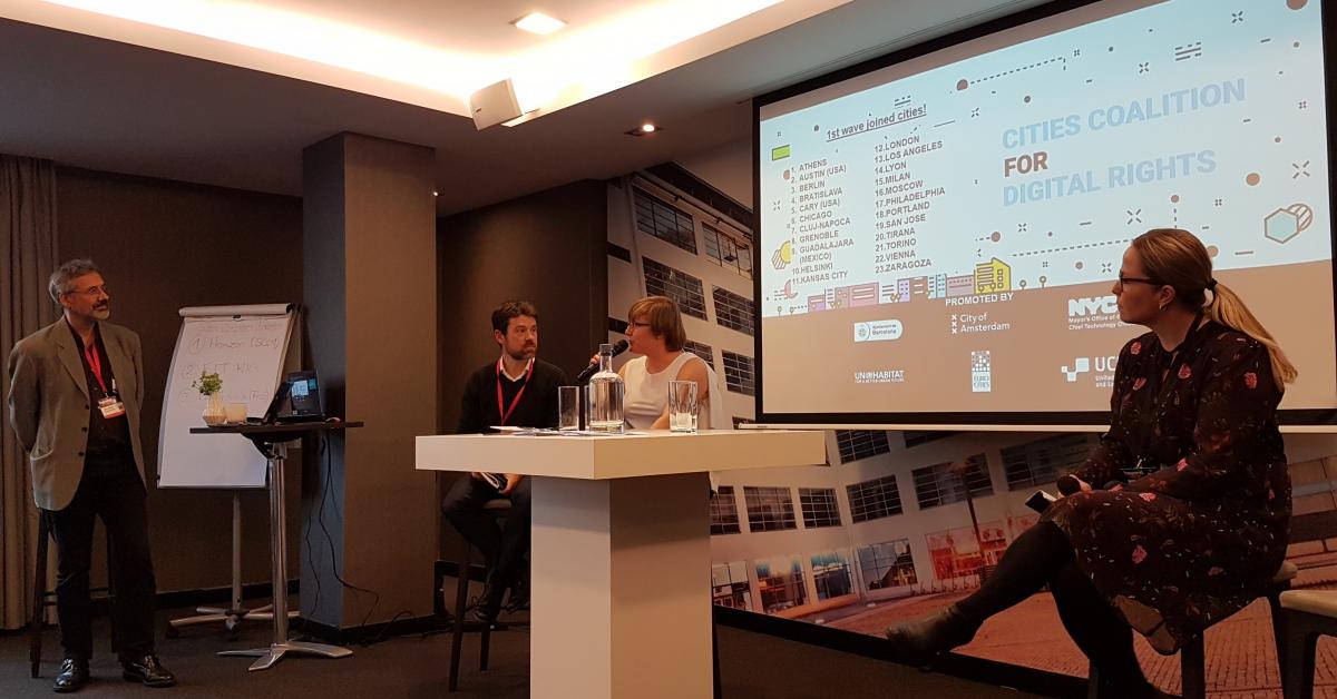 Representants of new joined cities being interviewed